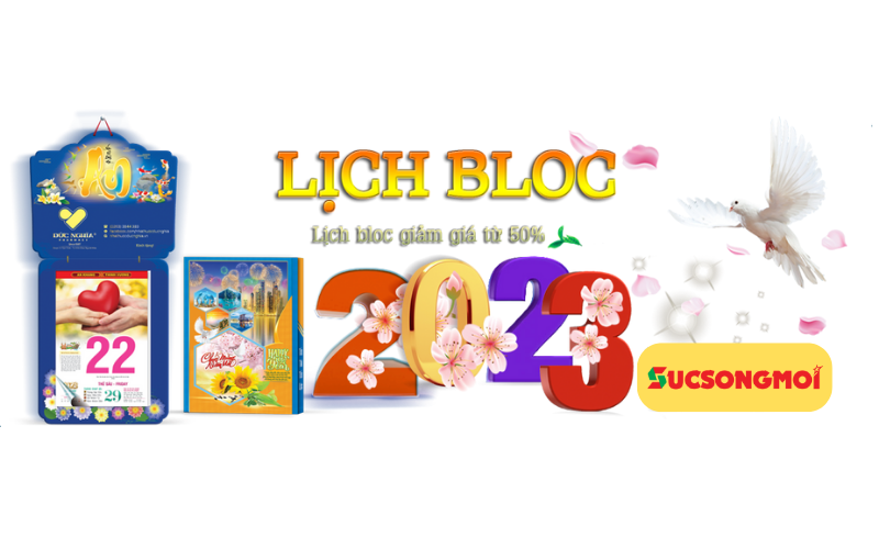 Lịch treo tường dạng bloc