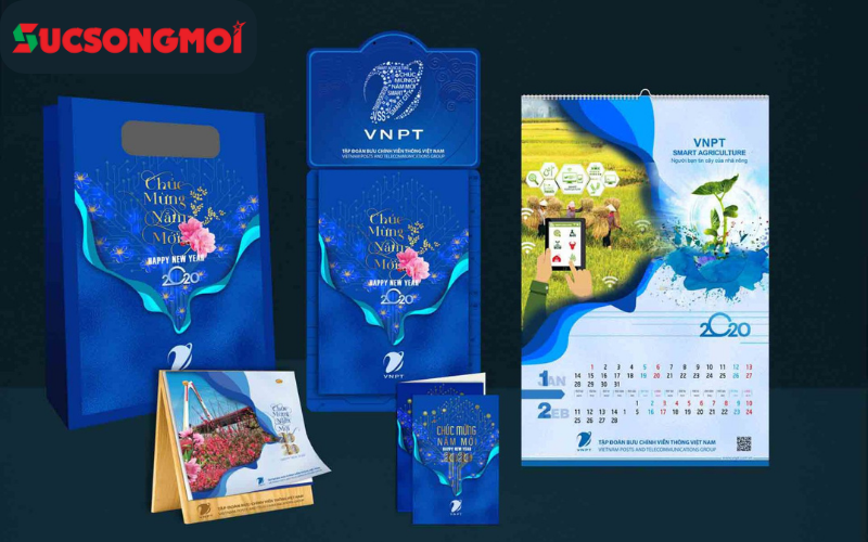 Mẫu lịch thiết kế riêng của VNPT