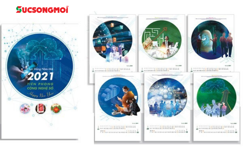 Mẫu lịch công nghệ đẹp