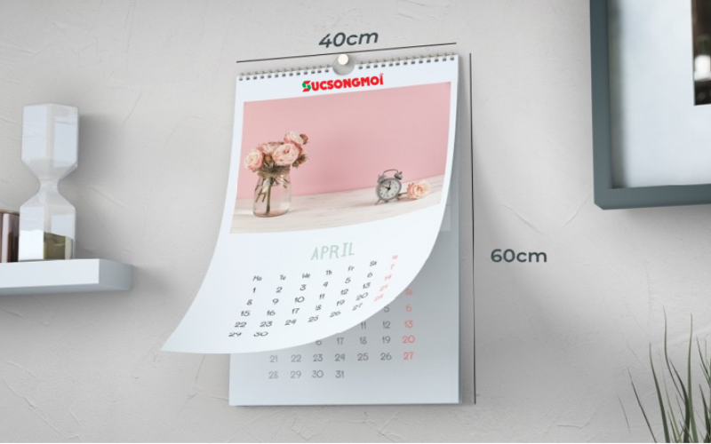 Lịch treo tường lò xo