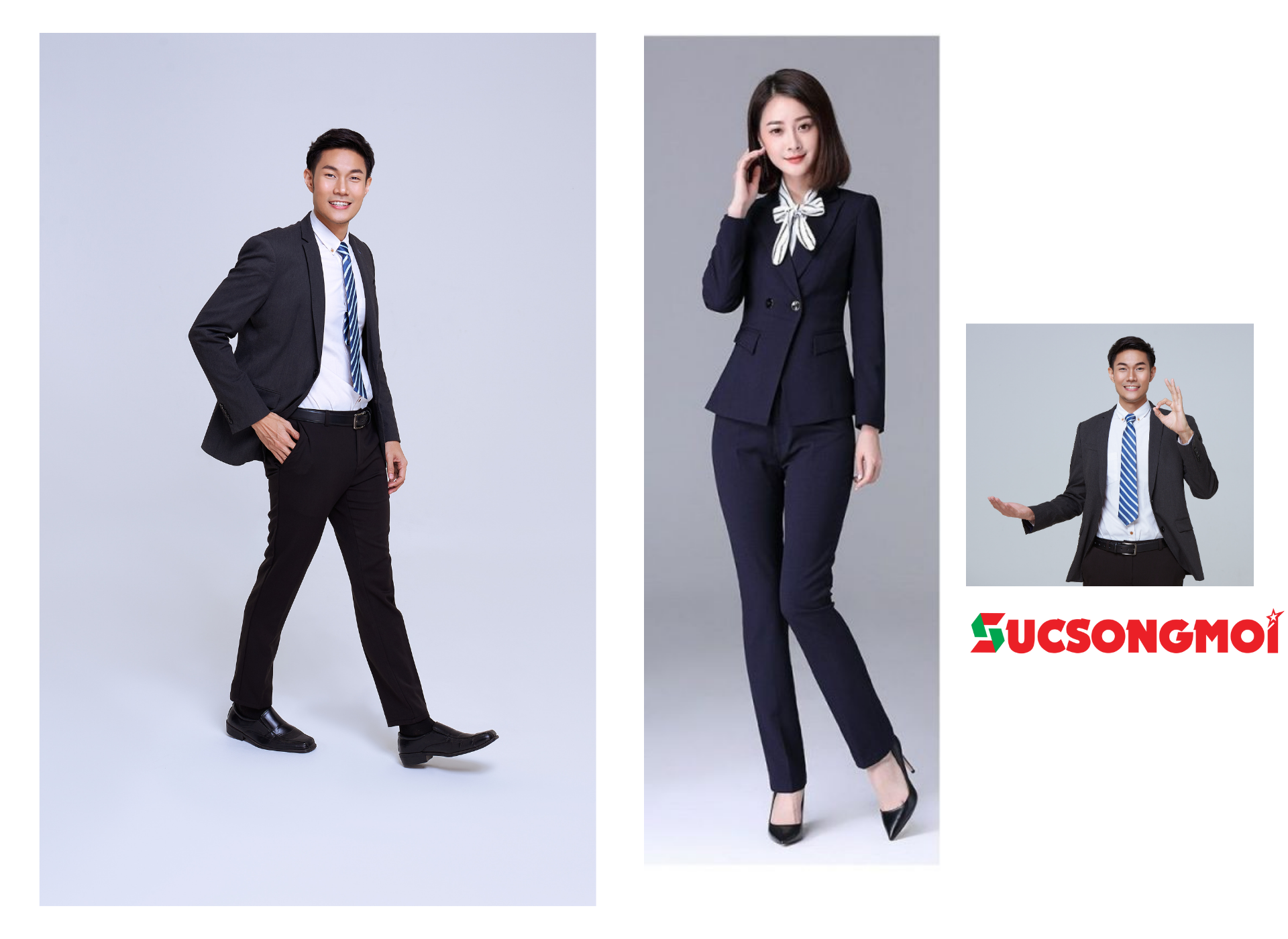 Mẫu vest kết hợp cùng sơ mi và quần tây theo phong cách truyền thống