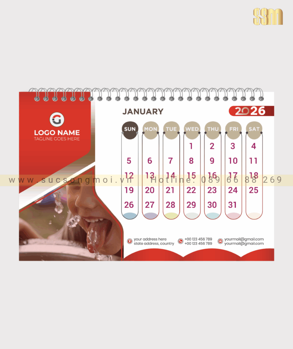 Lịch bàn thiết kế LTK01