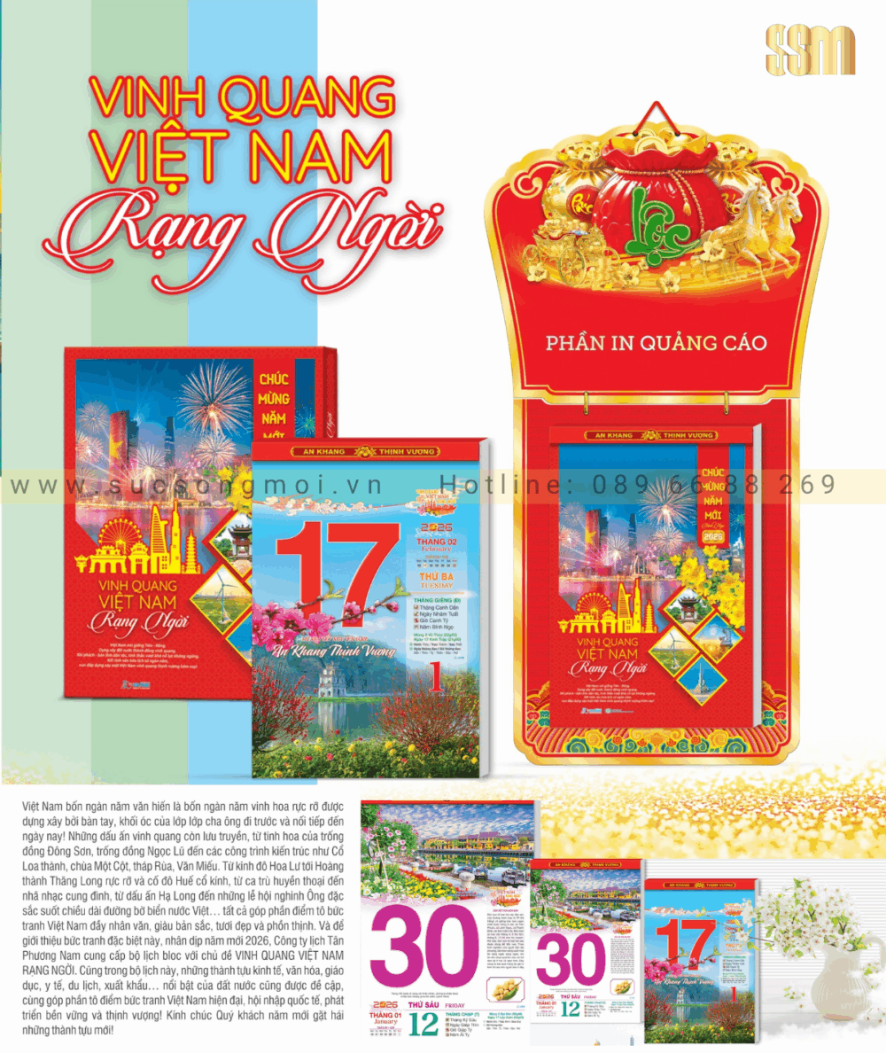 Bloc 29x41 Vinh quang Việt Nam rạng ngời