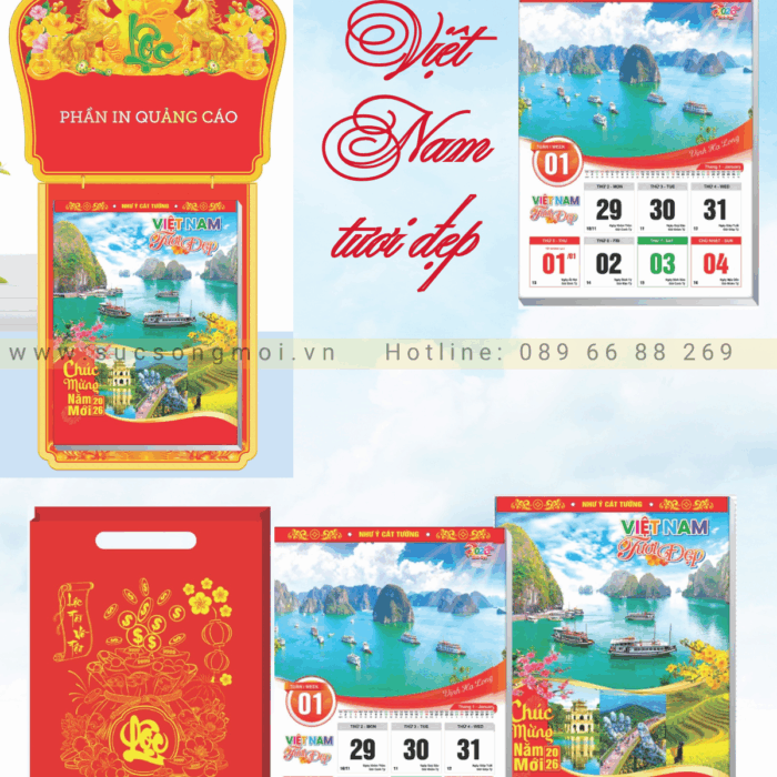 Lịch 52 tuần Việt Nam tươi đẹp