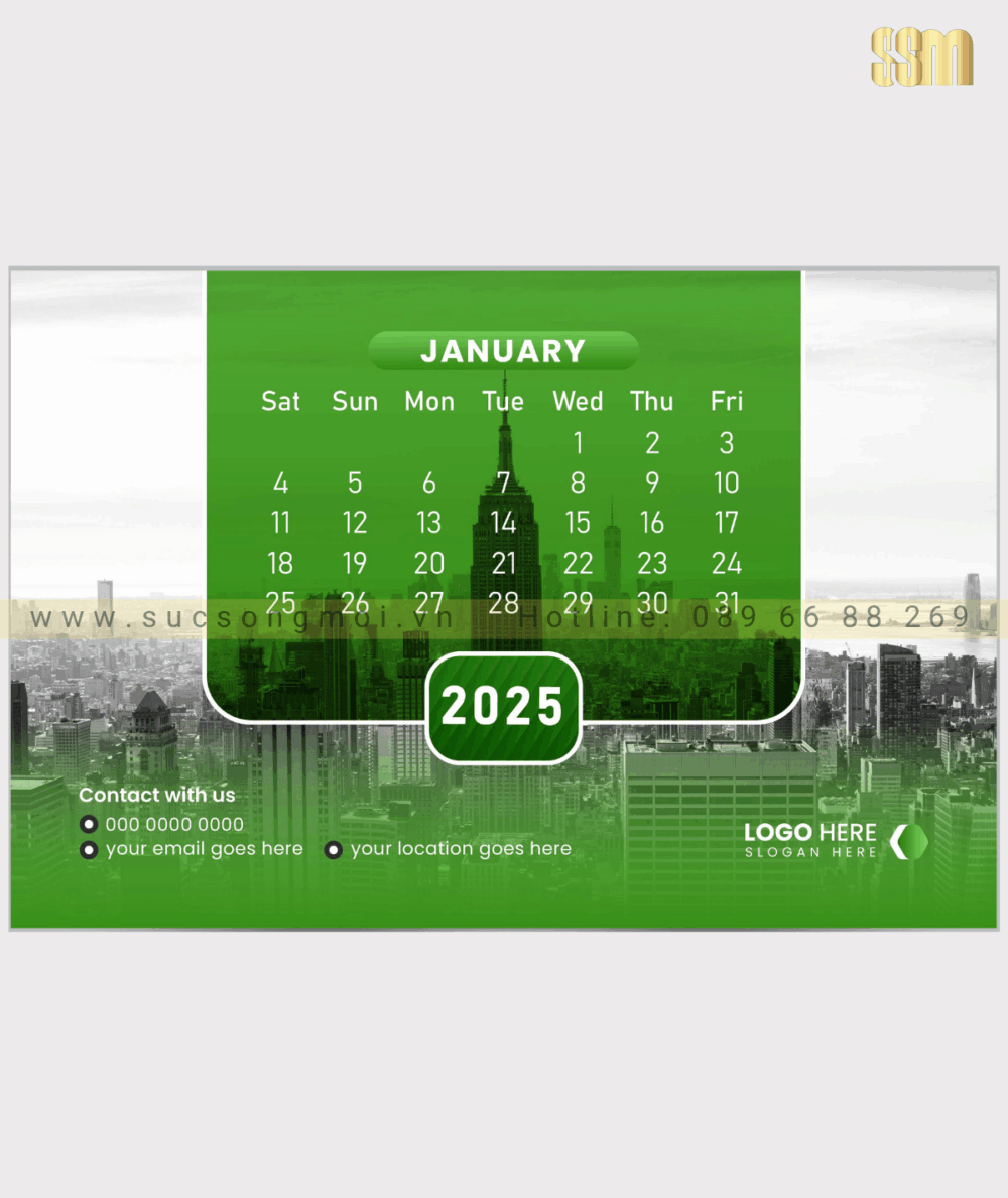 Lịch bàn thiết kế LTK18