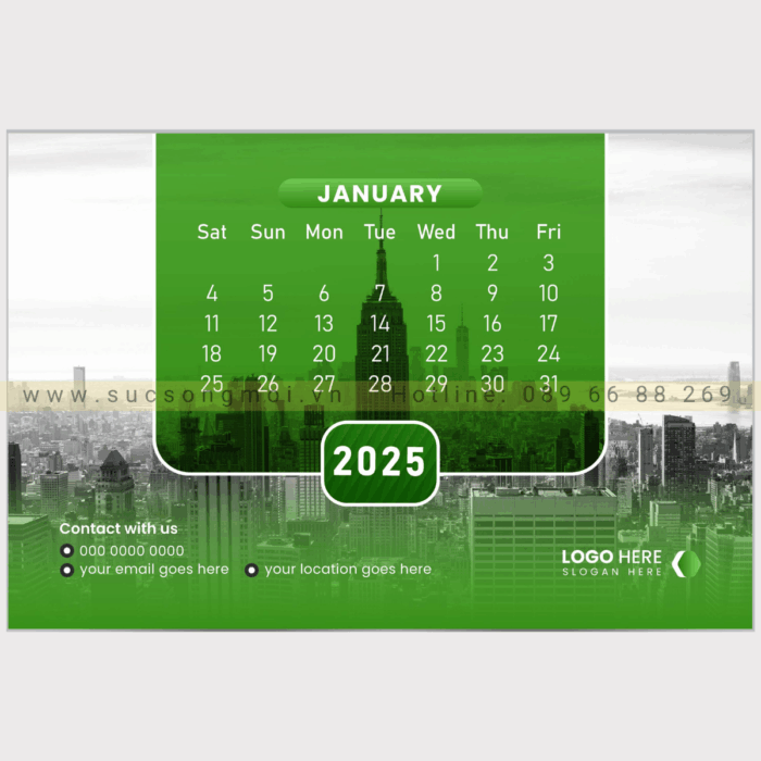 Lịch bàn thiết kế LTK18