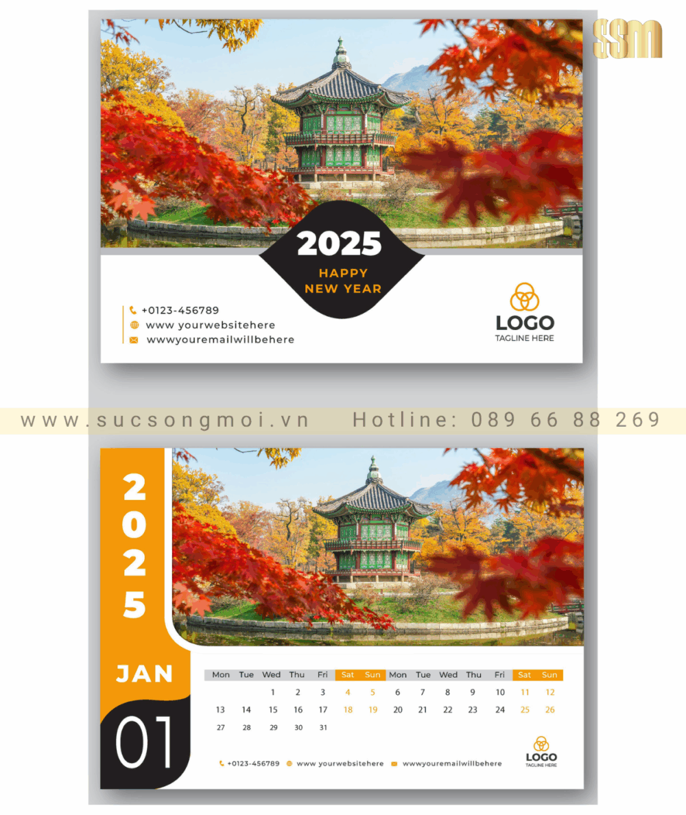 Lịch bàn thiết kế LTK20