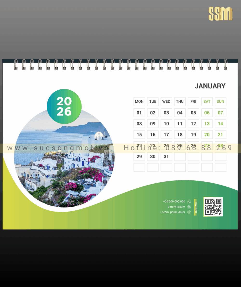 Lịch bàn thiết kế LTK22
