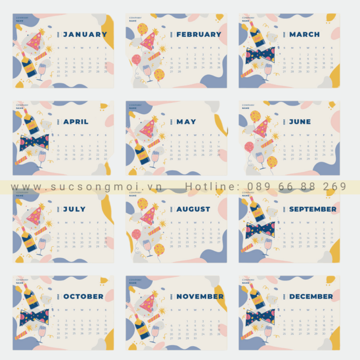 Lịch bàn thiết kế LTK33