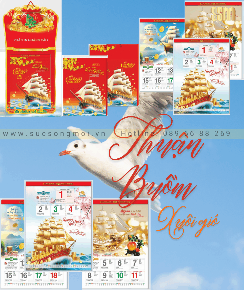 Lịch 52 tuần Thuận buồm xuôi gió