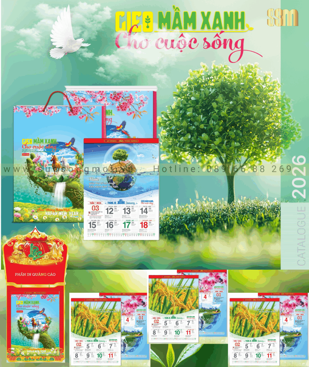 Lịch 52 tuần Gieo mầm xanh cho cuộc sống