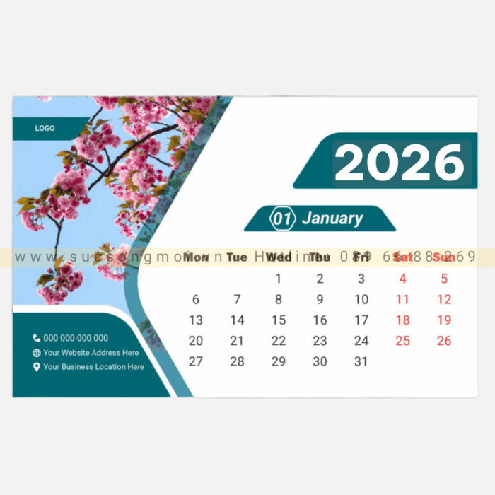Lịch bàn thiết kế LTK06