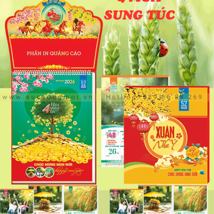 Lịch 52 tuần Bốn mùa sung túc