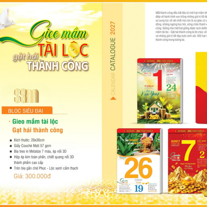 2027 Bloc 20×30 Tài Lộc Thành Công